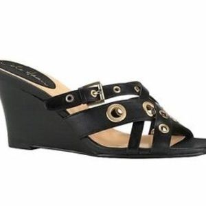 Cole Haan Air Whitney Slide - Black Wedge